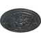 Ekena Millwork Vincent Ceiling Medallion (Fits Canopies up to 6"), Hand-Painted Pewter, 26"OD x 3"P CM26VIPES - alternate 3